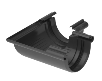 Угол желоба 90° ПВХ графит Элит