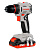 Дрель-шуруповерт CROWN CT21131HMX-2 BMC аккумуляторная 20В, 2*2,0Ач