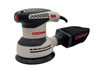 Эксцентриковая шлифмашина 125мм, 320Вт, 6000-12000 об/мин //CT13692V//CROWN