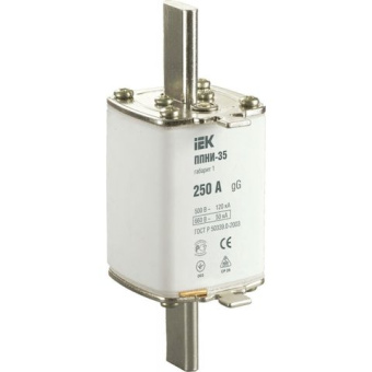 Плавкая вставка предохранителя ППНИ-35, габарит 1,  250А   ИЭК (упак.48/18)
