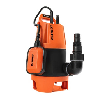 Насос погружной дренажный "PATRIOT"  400Вт, 133 л/мин. макс напор 5м кабель 7м корпус пластик