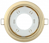 Светильник встраиваемый под лампу GX53 золото IEK