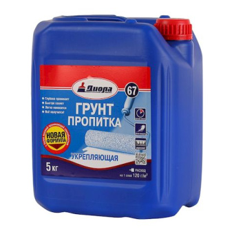 Грунт-пропитка укрепляющая Диола-67  5 кг