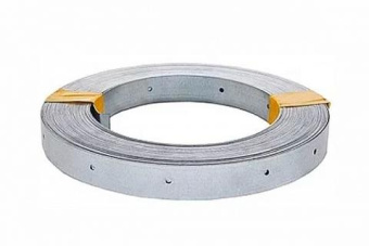 Лента монтажная тарная стальная, оцинкованная, толщина 0.45мм