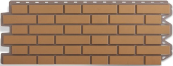 Фасадная панель Кирпич клинкерный бежевый 1,22*0,44м