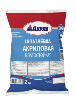Шпатлевка акриловая интерьерная Диола-003, 4 кг Шпатлевка акриловая интерьерная Диола-003, 4 кг