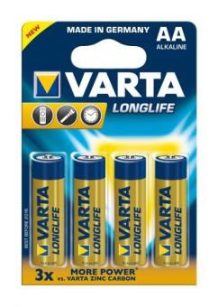 Элемент питания АА Varta LONGLIFE LR6 4106 BL-4 , цена за 4 шт