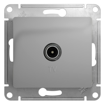 Механизм Розетки TV одиночная 1DB, СП 1-мест. алюминий "GLOSSA" (упак.10) GSL000391 Механизм Розетки TV одиночная 1DB, СП 1-мест. алюминий "GLOSSA" (упак.10) GSL000391