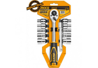 Набор головок с трещоткой 1/2" 12 предметов INGCO HKTS12122 INDUSTRIAL