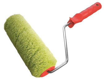 Валик 240 мм PROFI Фасадный полиакрил зелёный бюгель 8 мм ворс 18 мм d 58 мм