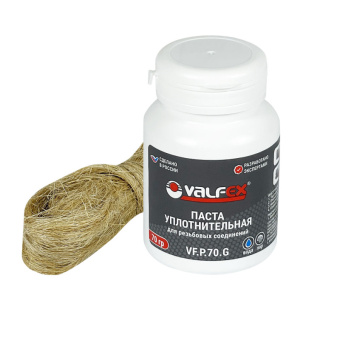 Комплект монтажный паста 70гр + лен 14 гр Valfex