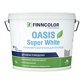 Краска OASIS SUPER WHITE белая гл/мат 9л