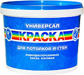 Краска Радуга Универсал для потолков и стен 14 кг