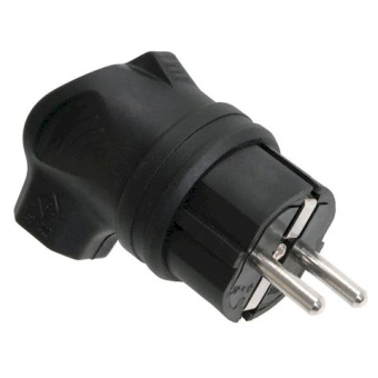 Вилка каучук. с боковым вводом з/к IP44 ОМЕГА ВБу3-1-0м (упак.180/30)