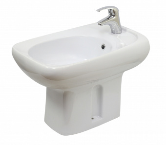 Биде напольное белое Альфана ОК 580*375*425мм