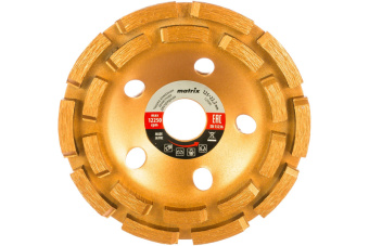 Чашка алмазная 125 мм двухрядная MATRIX 72990