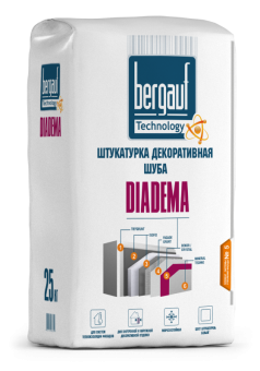 Декоративная штукатурка "шуба" зерно 2,5-3 мм Bergauf Diadema, 25 кг Декоративная штукатурка "шуба" зерно 2,5-3 мм Bergauf Diadema, 25 кг