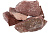 Камень "Кварцит малиновый" колотый, 20 кг (коробка)