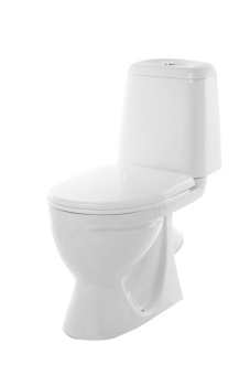 Унитаз-компакт "SANITA" белый косой выпуск Идеал Стандарт (арматура, сидение Уклад)