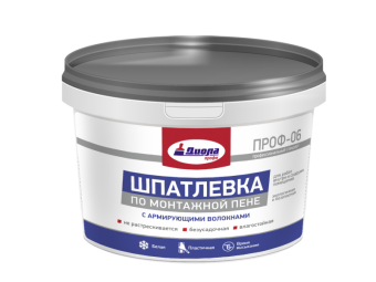 Шпатлевка по монтажной пене Диола ПРОФ-06, 3 кг