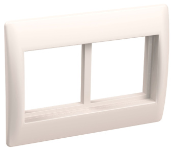 Рамка и суппорт для К.К. "Праймер" на 4 модуля, 75мм белый IEK (упак.160/10)