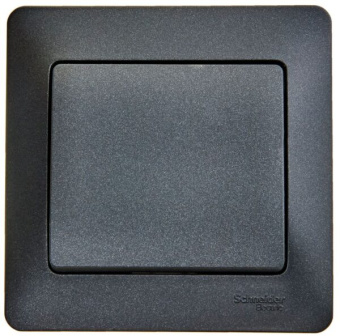 Выключатель СП 1-кл. антрацит "GLOSSA" GSL000712