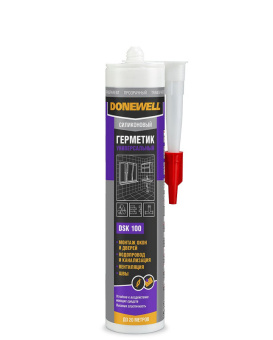 Герметик DoneWell DSK-100 силиконовый универсальный прозрачный 260мл