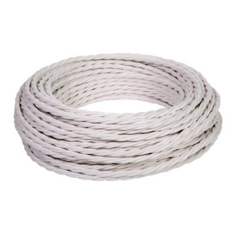 Провод витой ПВХ, 3х2,5  БЕЛЫЙ, (бухта 50м)