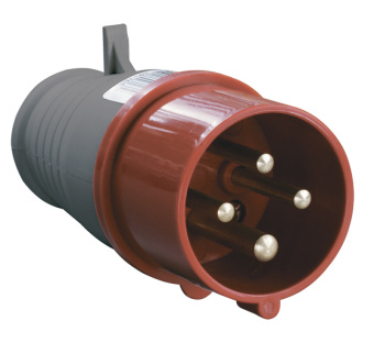 Вилка переносная 014 3Р+РЕ 16А 380В IP44 ИЭК (упак.100/10)