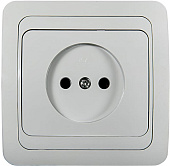 Розетка СП 1-мест. без з/к, без з/ш белая 2022-W CLASSICO ASD (упак.200/10)