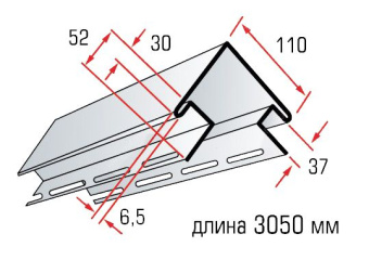 Угол наружный СЭНД А-12 3000мм Аляска