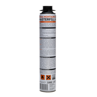 Пена монтажная проф MasterFILL 65 Universal 850мл всесезонная -10°С  65л Пена монтажная проф MasterFILL 65 Universal 850мл всесезонная -10°С  65л