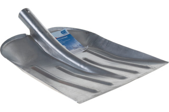 Лопата снеговая оцинкованная 330*365мм  АМЕТ СИБРТЕХ 61536