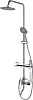 Душевая система (смеситель с коротким изливом, стойка, верхний душ, ручной душ) «CALORIE»