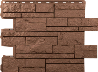 Фасадная панель Камень Шотландия терракотовый 0,68*0,56м