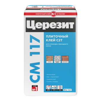 Клей для клинкера и фасадного камня ЦЕРЕЗИТ СМ 117, 25 кг