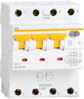 АВДТ 34 C25  30мА - Автоматический Выключатель Дифф. тока (упак.30/3)