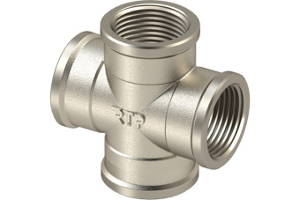 Крестовина  3/4" ВР латунь (50/1) "РТП" (бирка)