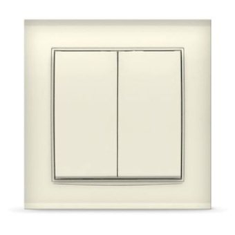 Выключатель СП 2-кл. 10А 220В слонов.кость, серия "Бриллиант" UNIVersal