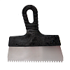 Шпатель зубчатый 200 мм с черной ручкой зуб 8*8 мм 311-1200