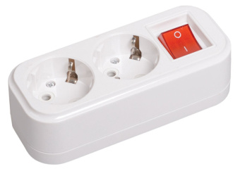 Колодка 2-х местная з/к с выкл. К02В CLASSIC IEK (упак.168/42)