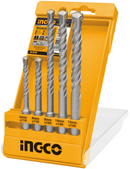 Набор буров по бетону SDS Plus INGCO AKD2052 5 шт