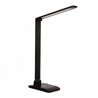 Светильник настольный LE LED TL Black (Черный) 10Вт зарядка на два гаджета Qi+USB, диммируемый