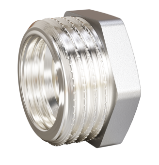 Футорка  1"НРx 1/2"ВР никель LD Pride