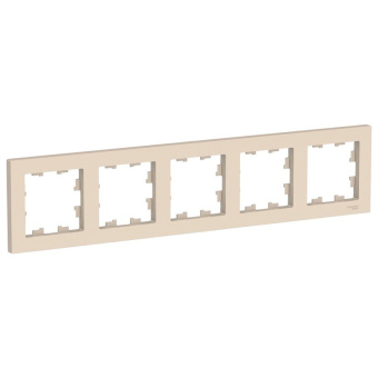 Рамка 5-пост. универсальная бежевый	ATLASDESIGN