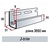 J-trim дуб светлый Т-15 3000мм Блокхаус