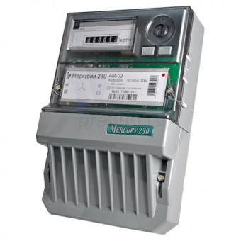 Счетчик Меркурий 230 AM-02 3ф. 100/10  Т1 Щ 220/380в