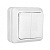 Выключатель ОП 2-кл. 10А 220В белый "Олимп" UNIVersal О0023