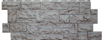 Фасадная панель Камень серый 1,14*0,48м