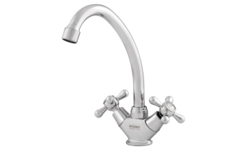 Смеситель для кухни Двухвент. высокий излив (латунь) RUSANT PC-K 41-86 П